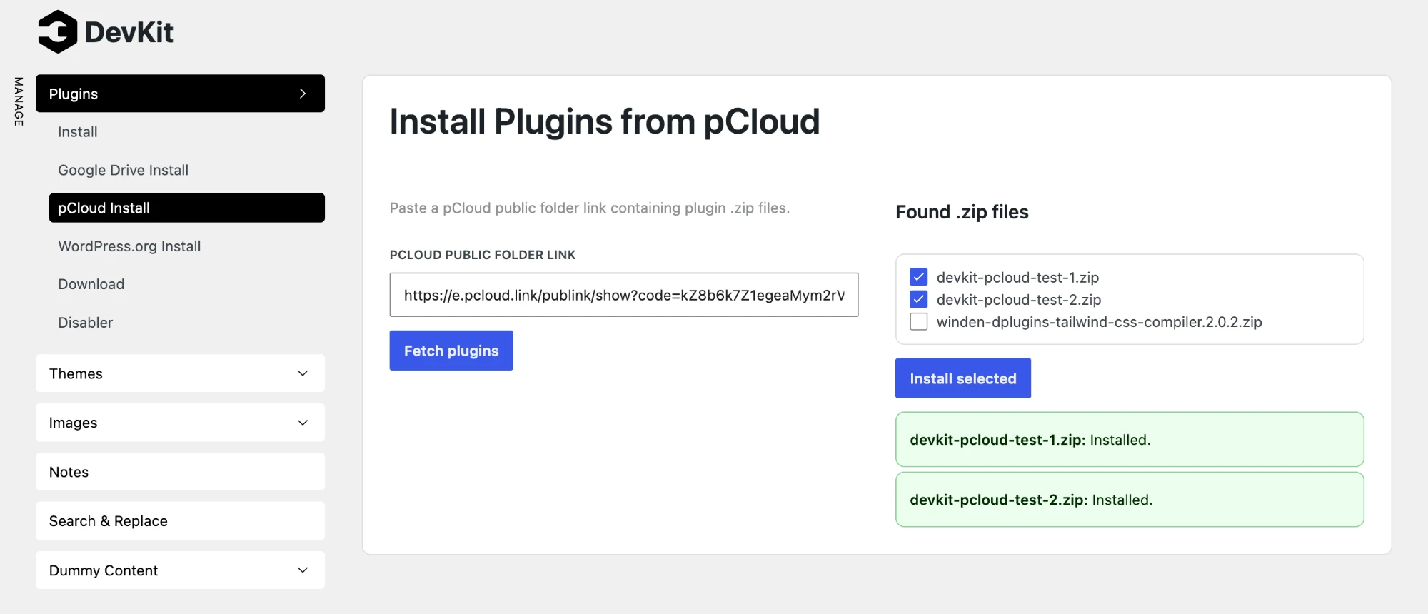 DevKit 3.2: pCloud installs, hidden backups and a sturdier Sync