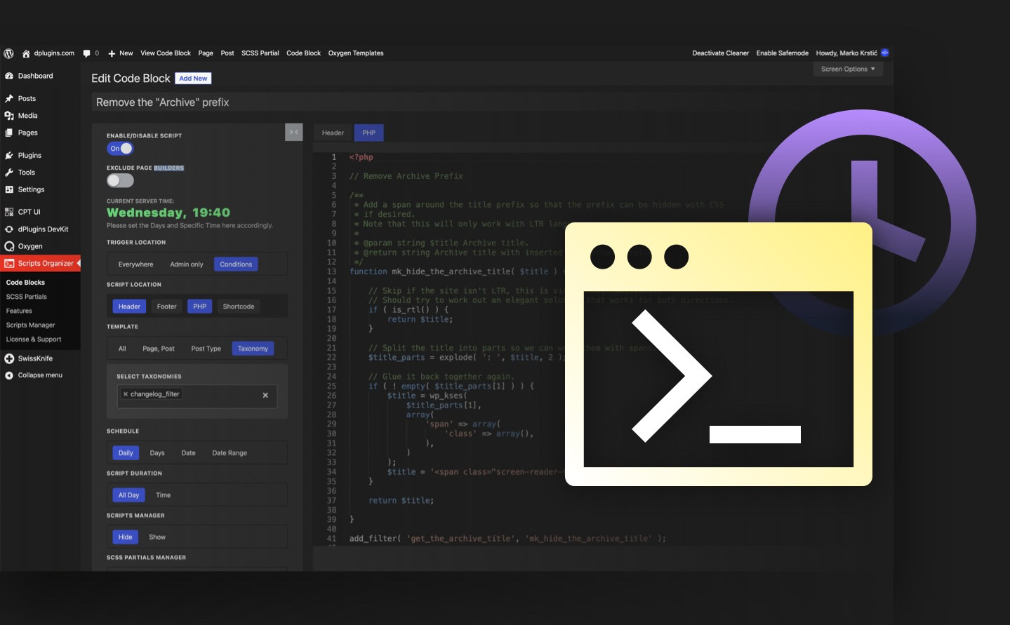 Scripts Organizer 3.4.5 & Gutenberg Block 1.2.1