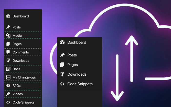 WP Admin Cleaner Export-Import